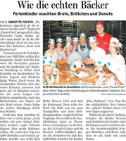 Titelseite der Ferienkinderaktion